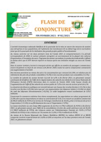 Image of FLASH DE CONJONCTURE - N°02/2021