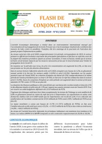 Image of FLASH DE CONJONCTURE - N°03/2020