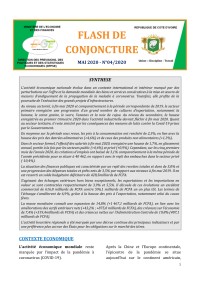 Image of FLASH DE CONJONCTURE - N°04/2020