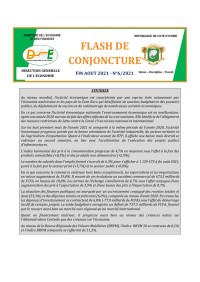 Image of FLASH DE CONJONCTURE - N°6/2021