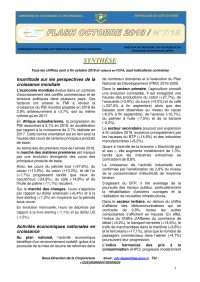 Image of FLASH DE CONJONCTURE - N°7/2018