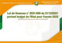 LOI DE FINANCES PORTANT BUDGET DE L'ETAT 2022