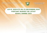 Loi des finances portant budget de l'Etat decembre 2021
