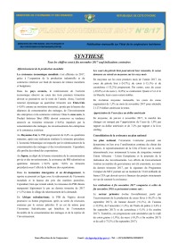 Image of NOTE MENSUELLE DE CONJONCTURE – Novembre 2017