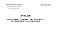 Image of SITUATION ÉCONOMIQUE ET FINANCIÈRE A FIN DÉCEMBRE 2016