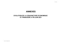 Image of SITUATION ÉCONOMIQUE ET FINANCIÈRE A FIN JUIN 2021