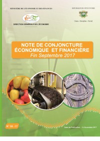 Image of SITUATION ÉCONOMIQUE ET FINANCIÈRE A FIN SEPTEMBRE 2017