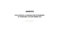 Image of SITUATION ÉCONOMIQUE ET FINANCIÈRE A FIN SEPTEMBRE 2021